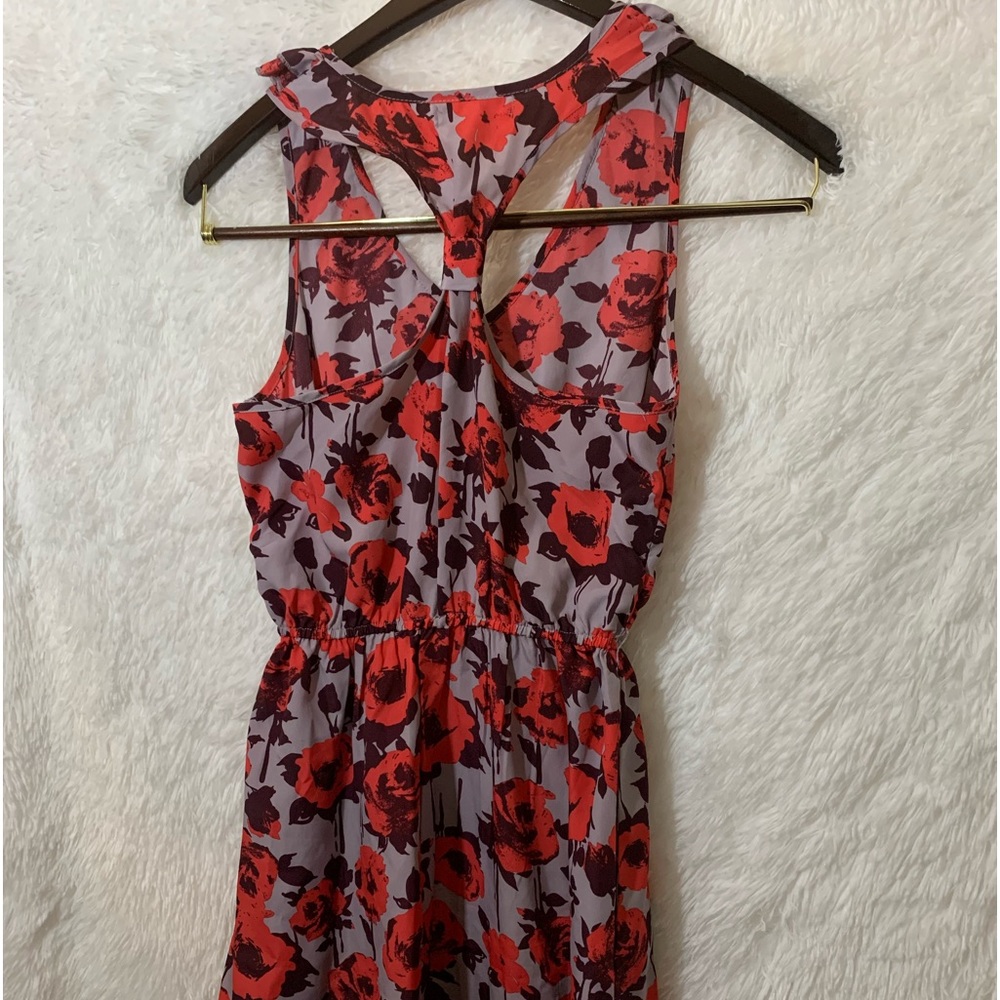 Love Fire Purple Floral Fit and Flare Dress Size Small